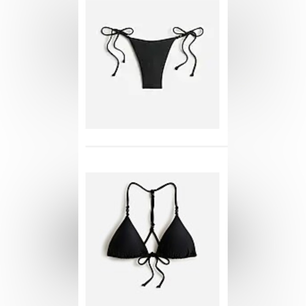 ***NWT*** J. Crew Black beaded string bikini